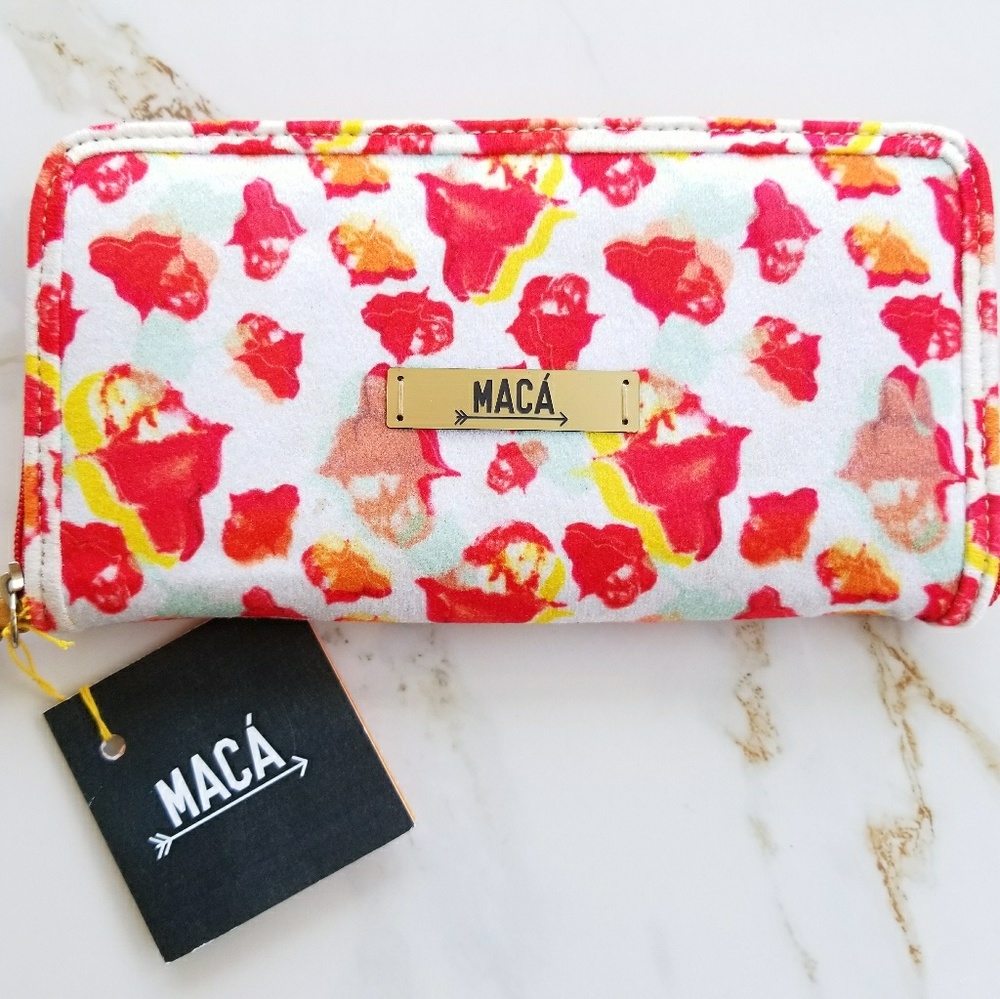 Maca Large Handmade Felt Wallet